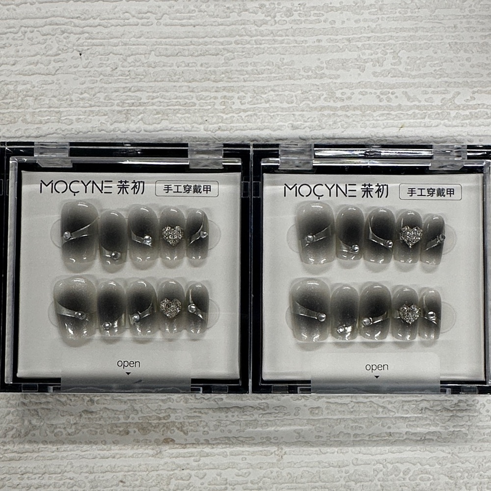 MOCYNE Ombre Gray Press-On Nail 2 sets!